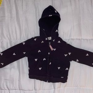 H&M heart zip up hoodie